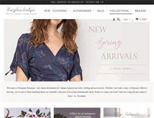 Tablet Screenshot of hourglassboutique.com